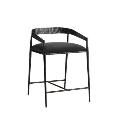 Ansel Counter Stool In Midnight Grey