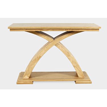 Anthology 48 Inch Curved Base Sofa Table In Natural
