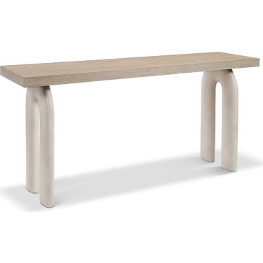 Antibes Arched Leg Console Table In Brown