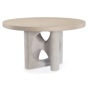 Antibes Round Dining Table In Brown