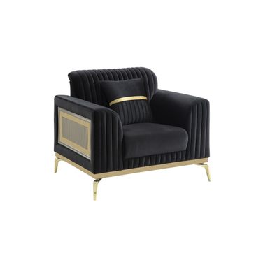 Antigua Chair In Black and Gold