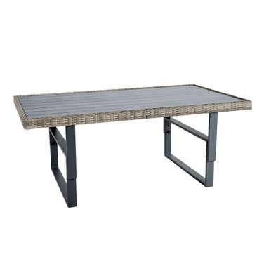 Antigua Height-Adjustable Table In Brown and Gray