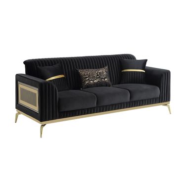 Antigua Sofa In Black and Gold