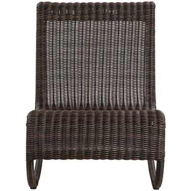 Antigua Wicker Outdoor Patio Rocking Chair In Brown