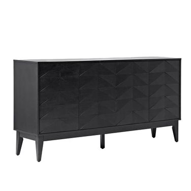 Anton 4 Door Sideboard In Black