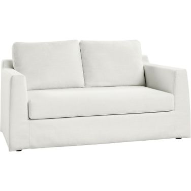 Anton 60" Slipcovered Sofa In White