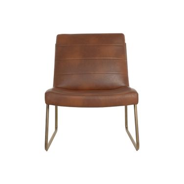 Anton Lounge Chair In Bravo Cognac