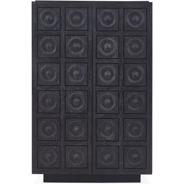 Antwerp Circles Cabinet In Ebonized Mindi