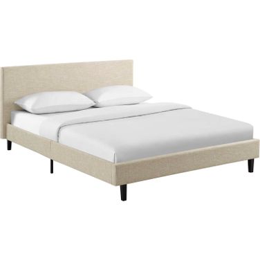 Anya Beige Queen Bed