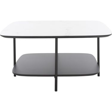 Anzia Coffee Table in White and Black