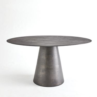 Apex Dining Table In Blackened Finish