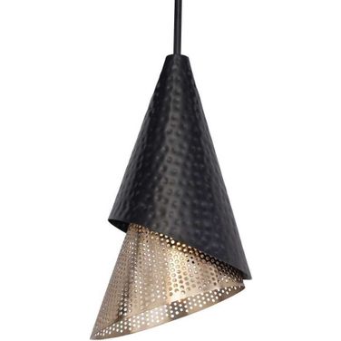 Apollo 1 Light Mini Pendant In Black and Gold