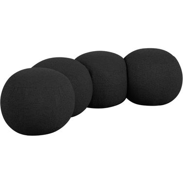Apollo Boucle Fabric Bench In Black