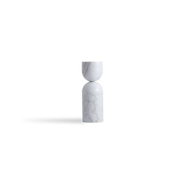 Apothecary Tall End Table In White