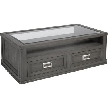 Appellation Appellation Rectangular Cocktail Table In Gray