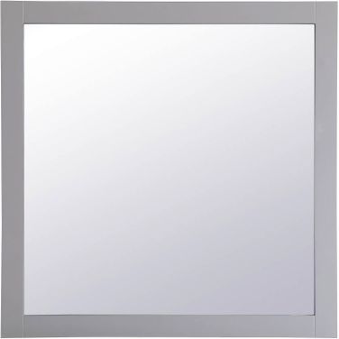 Aqua Grey Square Mirror