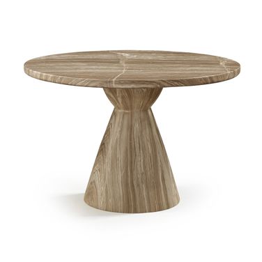 Aquino 43.5 Inch Concrete Indoor and Outdoor Dining Table In Beige
