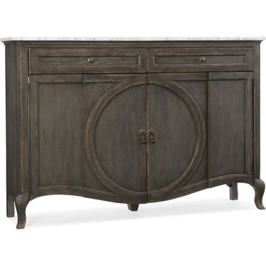 Melange Arabella Painted Gray 4 Door Credenza