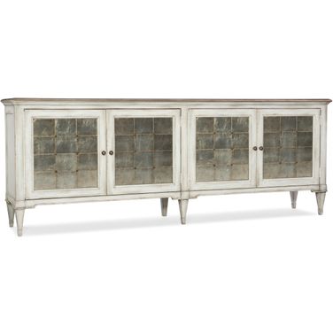 Melange Arabella White 4 Door Credenza