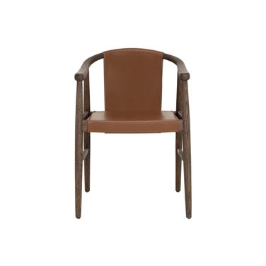 Aran Dining Armchair In Hazelnut