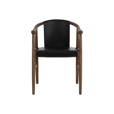 Aran Dining Armchair In Onyx