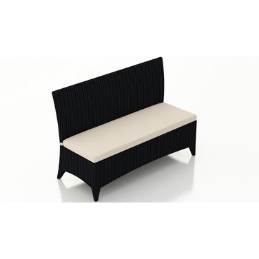 Arbor 3-Seater Dining Bench In Canvas Flax and Coffee