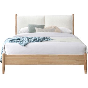 Arbor Fabric Full Bed In Natural and Cream