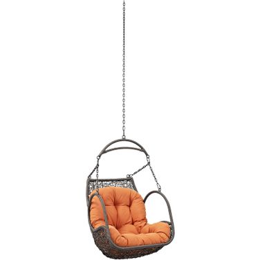 Arbor Orange Outdoor Patio Swing Chair Without Stand EEI-2659-ORA-SET
