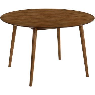 Arcadia 48 Inch Round Dining Table In Walnut Wood