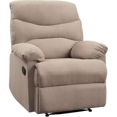 Arcadia Beige Woven Recliner