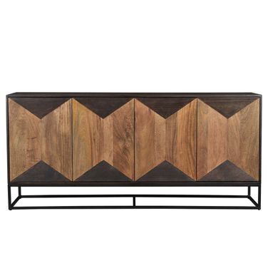 Arcadia Illusion Sideboard In Medium Walnut and Light Teak