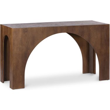 Arch Console Table In Brown