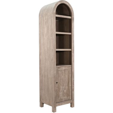 Arched Cabinet Storage In Wheat