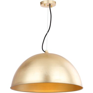 Archer Gold Leaf Dome 21 Inch Diameter Adjustable Pendant