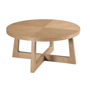 Archetype Round Coffee Table In Light Caramel and Cinnamon