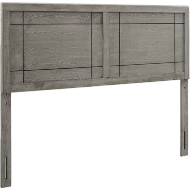 Archie King Wood Headboard In Gray