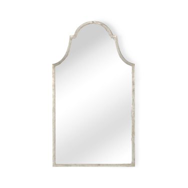 Architectural Arch Mirror In Silver