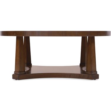 Archives Round Cocktail Table In Dark Wood