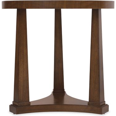 Archives Round End Table In Dark Wood