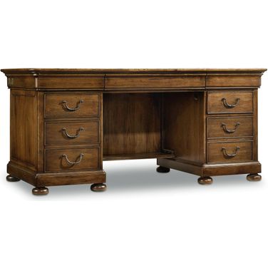 Archivist Executive Desk In Dark Wood