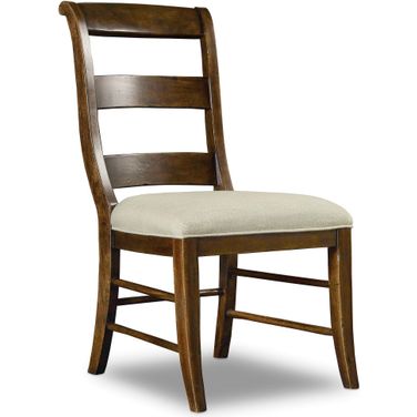 Archivist Ladderback Side Chair Set of 2 In Beige