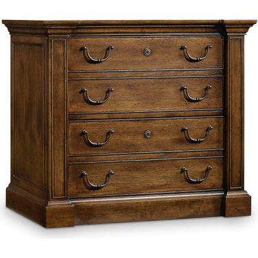 Archivist Lateral File In Dark Wood