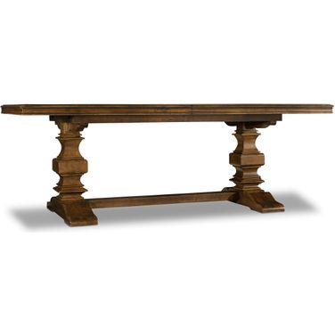 Archivist Trestle Table With 2-18 Inch Leaves
