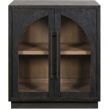 Archway 2 Door Accent Cabinet In Charcoal