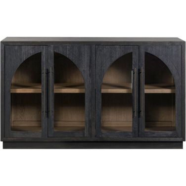 Archway 4 Door Accent Cabinet In Charcoal