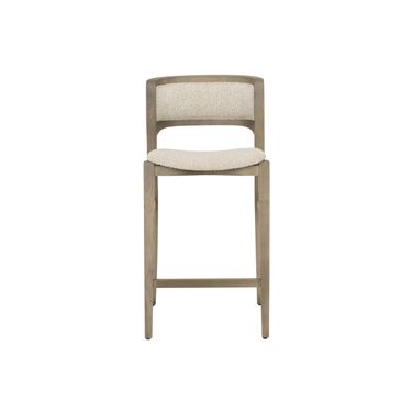 Arco Counter Stool In Greige and Santa Cruz Oatmeal