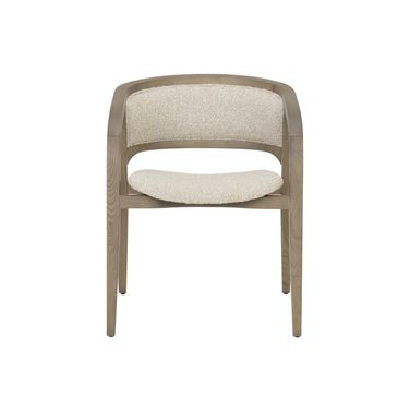 Arco Dining Armchair In Greige and Santa Cruz Oatmeal