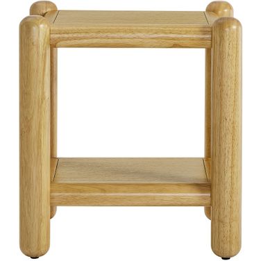 Arcus Rectangular 2-Tier Side Table In Oak