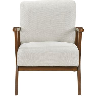 Arden Accent Chair In Beige and Brown