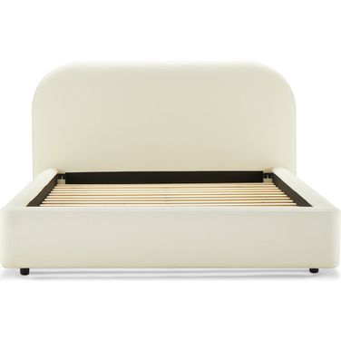Arden Eastern King Bed In Beige Boucle